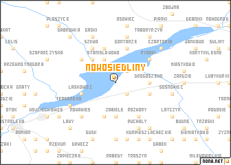 map of Nowosiedliny