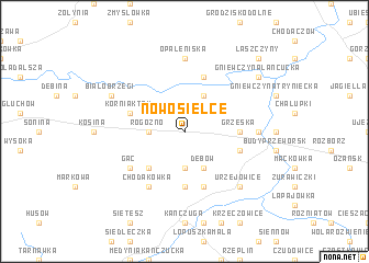 map of Nowosielce
