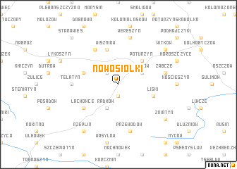 map of Nowosiółki