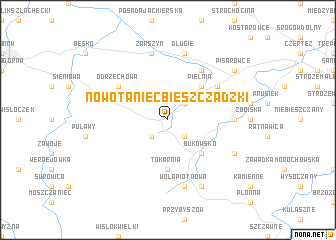map of Nowotaniec Bieszczadzki