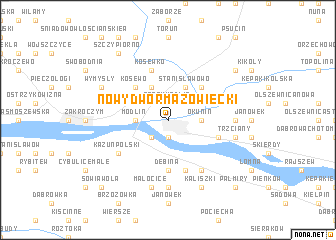 map of Nowy Dwór Mazowiecki