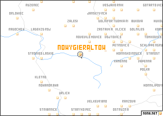 map of Nowy Gierałtów
