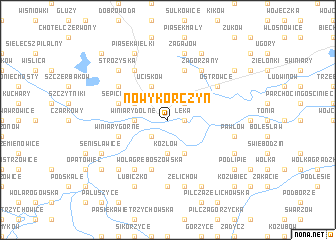 map of Nowy Korczyn