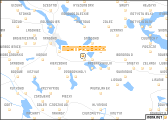 map of Nowy Probark