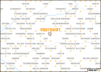 map of Nowy Świat