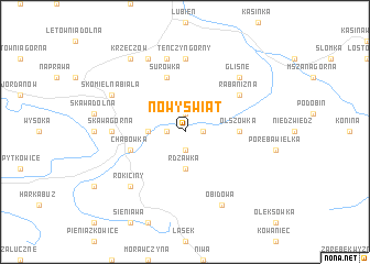 map of Nowy Świat