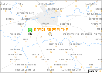 map of Noyal-sur-Seiche