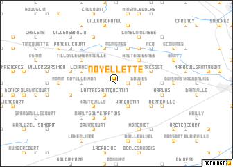 map of Noyellette