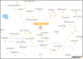 map of Nozhkino