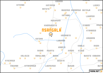 map of Nsangala