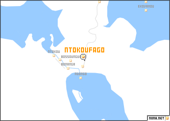 map of Ntokou-Fago