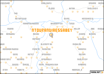 map of Ntourandia Essabey