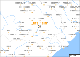 map of Ntsimbini