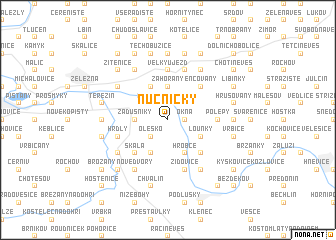 map of Nučničky