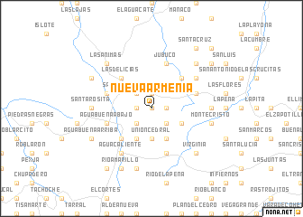 map of Nueva Armenia