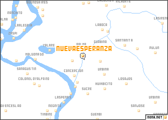 map of Nueva Esperanza