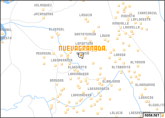 map of Nueva Granada
