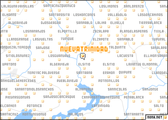 map of Nueva Trinidad