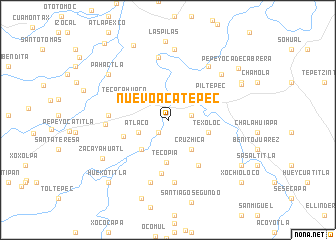 map of Nuevo Acatepec