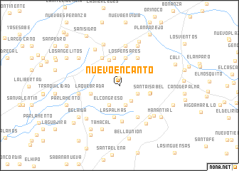 map of Nuevo Encanto