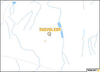 map of Nuevo León