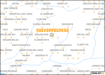 map of Nuevo Progreso