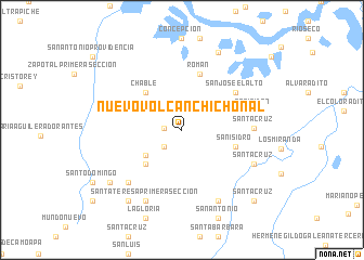 map of Nuevo Volcán Chichonal