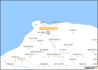 map of Nukusköy