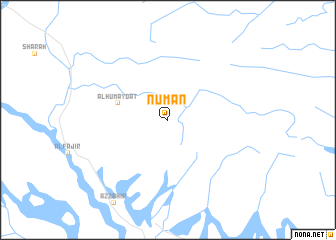 map of Nu‘mān