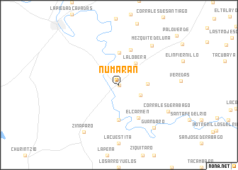 map of Numarán