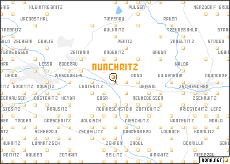 map of Nünchritz