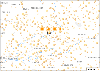 map of Nŭngdong-ni