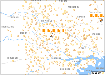 map of Nŭngdong-ni