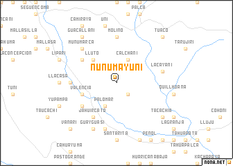 map of Nuñumayuni