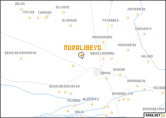 map of Nūr ‘Alī Beyg