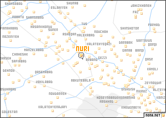 map of Nūrī