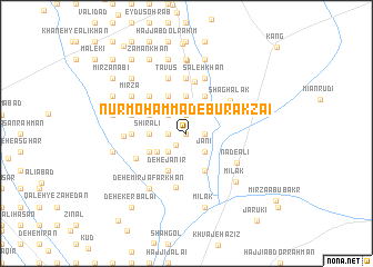 map of Nūr Moḩammad-e Būrak Zā\