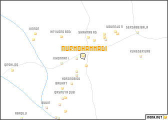 map of Nūr Moḩammadī