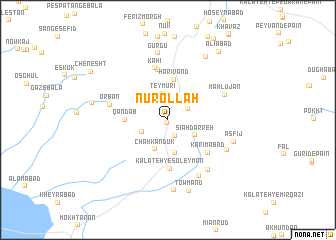 map of Nūrollāh