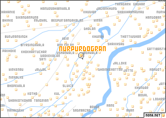 map of Nūrpur Dogrān