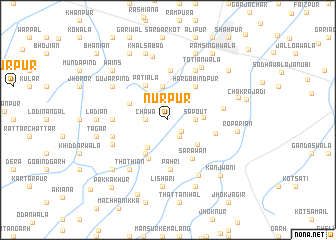 map of Nūrpur