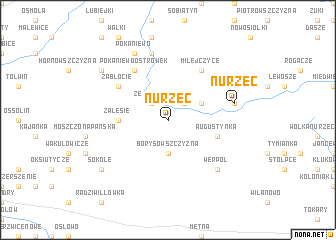 map of Nurzec