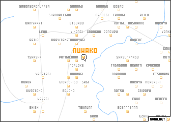 map of Nuwako