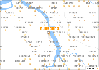 map of Nwasaung