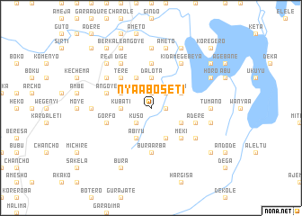 map of Nyaʼā Bosetī