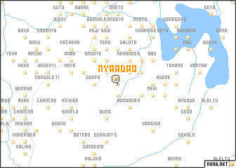 map of Nyaʼā Daʼo