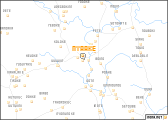 map of Nyaake