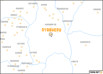 map of Nyabweru