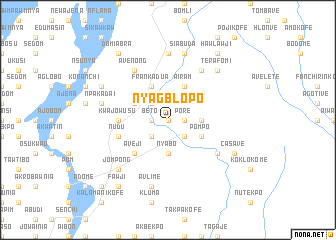 map of Nyagblopo