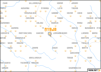 map of Nyaja